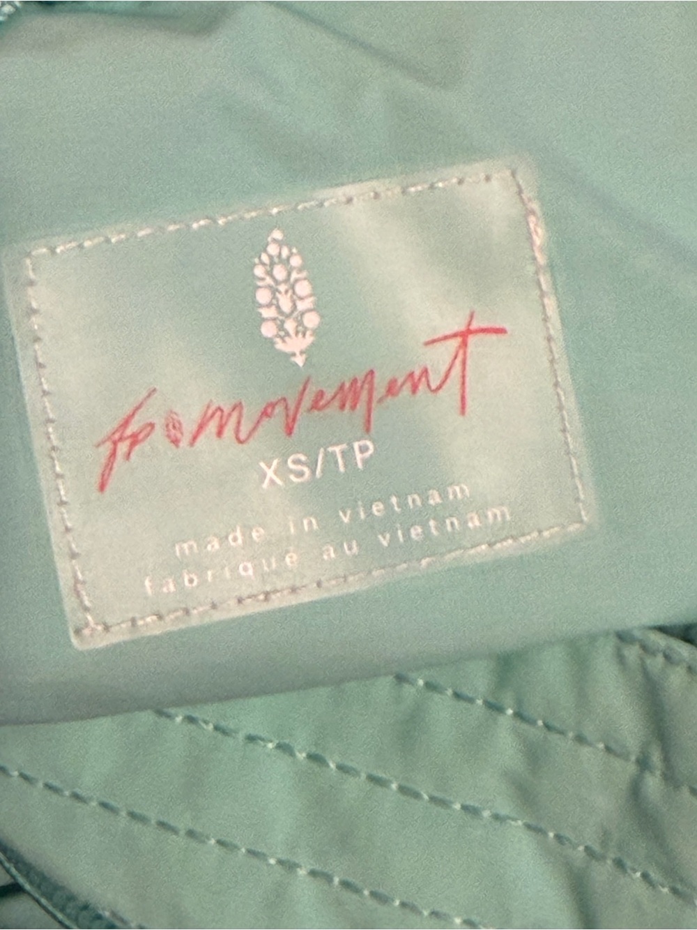 Light Aqua Hooded Windbreaker Jacket - Picture 4 of 4